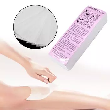 100 шт., нетканая ткань для удаления волос, рулоны восковой бумаги для удаления волос, летнее использование, восковая полоска для эпилятора, бумага 80