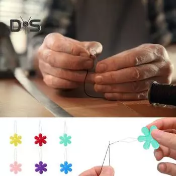 100 шт. нитевдеватель для цветка своими руками ручное шитье вышивка крестиком ремесла нитевдеватель портативный пластиковый нитевдеватель инструменты для шитья разноцветный