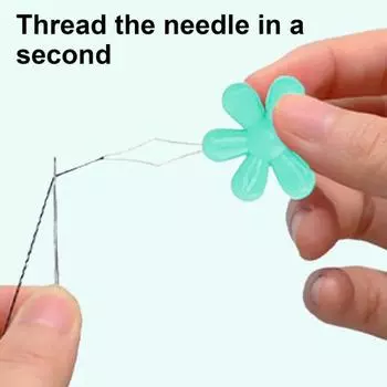 100 шт. нитевдеватель для цветочной иглы своими руками для ручного шитья, вышивки крестом, ремесла, нитевдеватель, портативные пластиковые инструменты для заправки нити