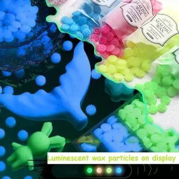 100 шт., ночные светящиеся сургучные бусины, восковой штамп для свадьбы, флуоресцентный лак, сургучная печать, уплотнительные принадлежности для воска, HCL024