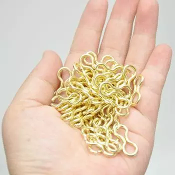 100 шт. Новые Золотые Портативные Лески снасти Быстрый замок Бочковой вертлюг Соединитель Рыболовная Подвесная защелка S-Gold