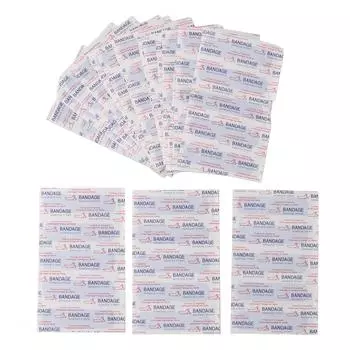 100 шт., обнаруживаемый металл, синие тканевые клейкие бинты, водонепроницаемые, высокая видимость, синие обнаруживаемые