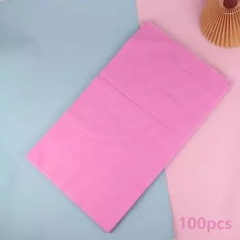 100 шт. одноразовая подушка-полотенце нетканый инструмент для наращивания ресниц анти-масляный антибактериальный косметический макияж аксессуары для ресниц розовый