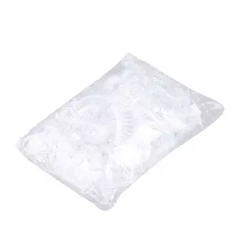 100 шт одноразовые наушники водонепроницаемые наушники пластиковые запеченные окрашенные волосы наушники принадлежности для вечеринок подарок для гостя белый