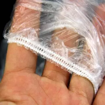 100 шт. одноразовые одноразовые шапочки для душа и купания в отеле, прозрачные эластичные шапочки для волос белый