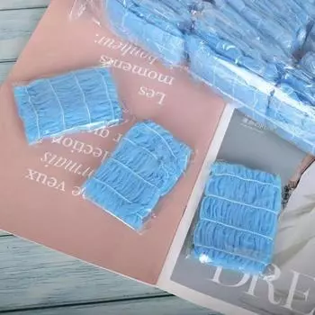 100 шт. одноразовых повязок на голову, нетканые повязки для спа-салонов, мягкие эластичные повязки для ухода за кожей, легкие и дышащие для путешествий чёрный