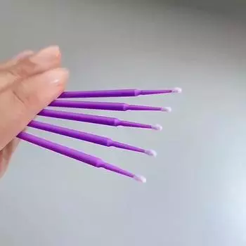 100 шт. одноразовых щеточек для ресниц, микрощеточки для наращивания ресниц, аппликаторы для клея для ресниц, инструменты для снятия, чистящие палочки, инструменты для макияжа