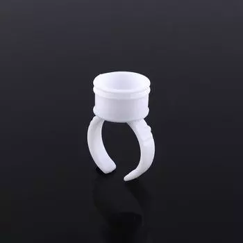 100 шт одноразовый держатель для клея-кольца для наращивания ресниц белый пластиковый держатель для клея-татт