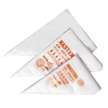 100 шт. одноразовый кондитерский мешок, глазурь, кондитерские изделия, кекс, декор, сумки, помадка, крем для торта, Кондитерские наконечники, инструменты для выпечки 16x25cm прозрачный