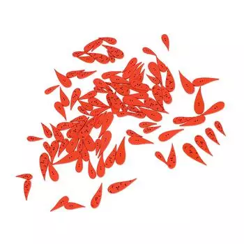 100 шт. оранжевых морковных пуговиц 4 размера, милые деревянные пуговицы для рукоделия, шитья, Рождества с 2