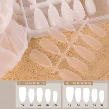 100 шт. Отличные безвредные практичные искусственные типсы для ногтей с острой плоской головкой для наращивания ногтей для салона