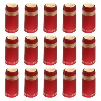 100 шт. отрывной язычок винная термоусадочная пленка обертывание ПВХ винная бутылка крышка винная бутылка с прямым горлом 4