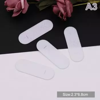 100 шт. овальные нетканые зажимы с каплевидными защелками, проставки, прямоугольные фетровые подушечки, нашивки 5.7cm белый