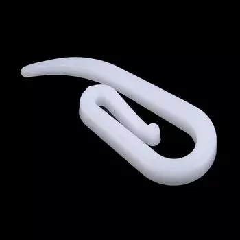 100 шт./пакет, белые подвесные крючки для штор, аксессуары для штор 1.0