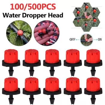 100 шт./пакет капельницы с регулируемым потоком воды капельницы экономят воду антизасоряющие портативные прочные практичные садовые инструменты