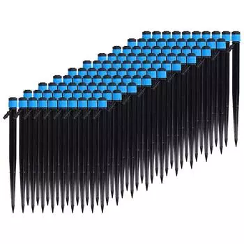 100 шт./пакет капельных поливочных капельниц 18 см универсальная 360-градусная капельная дождевальная головка для трубки 4/7 мм