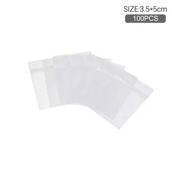 100 шт./пакет, полиэтиленовые пакеты для упаковки, сумка с застежкой-молнией, сумка для упаковки таблеток, утолщенная упаковочная сумка, сумка для ювелирных изделий, 2X3 см, 2,5x3 см, 3,5x5 см as the picture