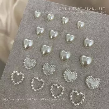 100 шт./пакет смешанный жемчужный 3D полукруглый жемчужный сердечко