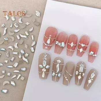 100 шт./пакет, стразы для дизайна ногтей, легкая паста для украшения ногтей, многоцелевой привлекательный 3D набор страз для дизайна ногтей, принадлежности для рукоделия