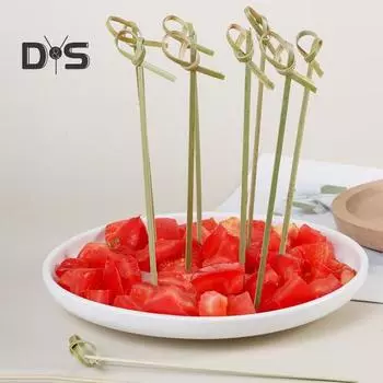 100 шт./пакет, вилки для фруктов с острым наконечником, нескользящие, здоровые, удобные, вечерние, фруктовые палочки для салата, ресторанные принадлежности циан