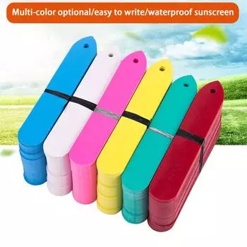 100 шт./пакет, знак для садоводства, легко писать, водонепроницаемый, с отверстием, детский поднос, с круглой головкой, суккулентные растения, этикетка для растений, товары для сада розовый