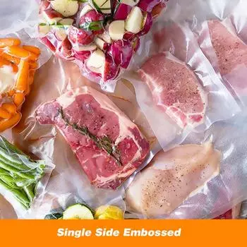 100 шт. пакеты с вакуумным упаковщиком, пакеты для хранения с вакуумным упаковщиком, аксессуары для хранения сухих и влажных продуктов, предварительно нарезанные UK Plug чёрный