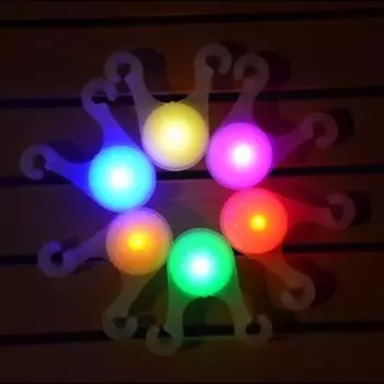 100 шт. палатка веревка световой предохранитель подвесные светильники мини фонарик светодиодный наружный кемпинг аксессуары рыболовная сигнальная лампа безопасности