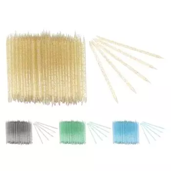 100 шт. палочки для удаления омертвевшей кожи для ногтей, маникюра, педикюра, кутикулы Yellow