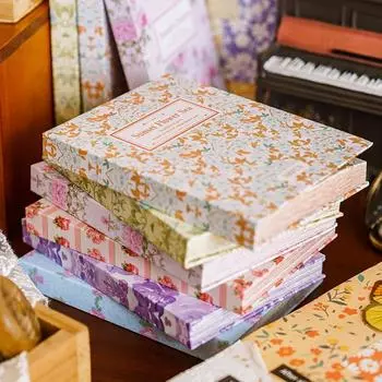 100 шт./партия блокнота, материал, бумага, журнал для мусора, скрапбукинг, карты, ретро-фон, декоративная бумага ZH