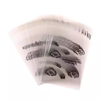 100 шт. Печатные самоклеящиеся пакеты Маленькие пакеты для упаковки карточек Пакеты для упаковки ювелирных браслетов Маленькие пакеты для упаковки предметов Упаковочные пакеты Подарочные пакеты