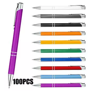 100 шт персонализированная шариковая ручка с гравировкой персонализированный подарок на годовщину для мужчин и женщин 130 мл One Size чёрный
