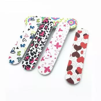 100 шт., пилочка для ногтей, УФ-гель для ногтей, губчатая пилка, шлифовальный буферный блок, лайм, инструменты для дизайна ногтей