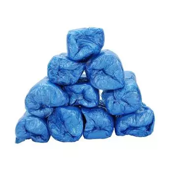 100 шт. ПЭ одноразовые бытовые бахилы утолщенные водонепроницаемые пылезащитные защитные чехлы для обуви