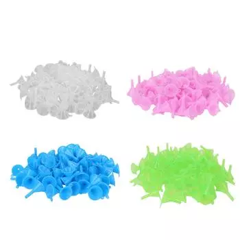 100 шт. Пластиковая делительная воронка для духов, делительная воронка для тонеров и косметики Blue