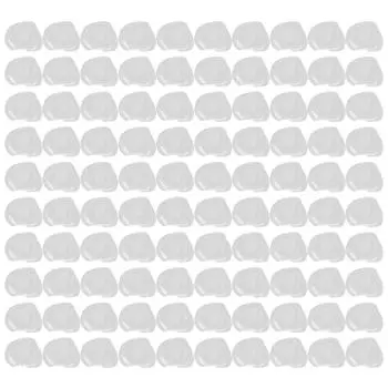 100 шт. Пластиковая пленка, эластичные чехлы для хранения продуктов, растягивающиеся пластиковые пищевые пленки, одноразовые