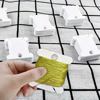 100 шт. пластиковая швейная намоточная пластина доска цветная нитяная намотка для ниток вышивка крестиком нитки шпульки органайзер инструмент розовый