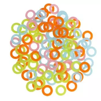 100 шт., пластиковое кольцо для вязания крючком «сделай сам», инструмент для кругового крючка для сумки, автокресла, 1,0 см 1.2cm