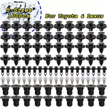 100 шт. Пластиковые клипсы-пистоны для бампера, крыла и панели для Toyota Lexus
