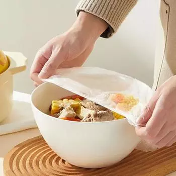 100 шт. пластиковые крышки для чаш с эластичным краем, многоразовые пакеты для свежести для расстойки хлеба, прочные герметичные крышки для чаш для кухни, кафе, ресторана 100pcs