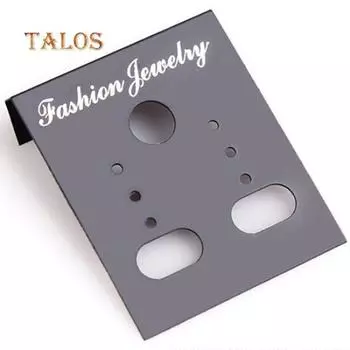 100 шт. пластиковые серьги-гвоздики для ушей, держатель для дисплея, повесить карты, аксессуары для ювелирных изделий, коробочные чехлы