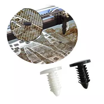 100 шт. Пластиковые заклепки, штифты, заклепочные заклепки, пластиковые штифты для зажима отверстий, сотовые штифты для фиксации лазерной платформы чёрный