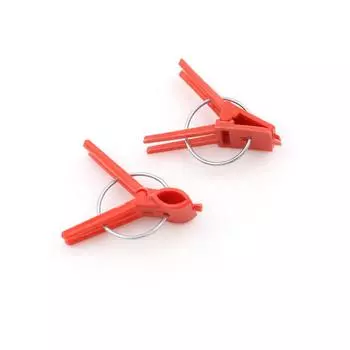 100 шт. Пластиковые зажимы для прививки садовых овощных растений, плоские и круглые