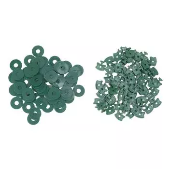 100 шт. Пластиковые зажимы для затенения, фиксирующие зажимы с шайбами для изоляции теплицы