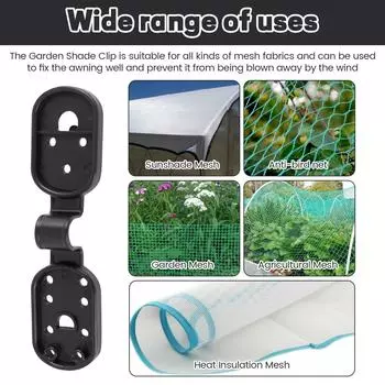 100 шт. Пластиковые зажимы для затеняющей ткани, зажимы для солнцезащитной сетки, хомут для тепличной ткани, крючок для сетки для забора