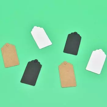 100 шт., подарочная бирка, пеньковая веревка, не входит в комплект, бумажная бирка для свадебной вечеринки, ценник, подвесная бирка