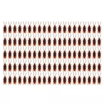 100 шт. поддельных тараканов в подарок для вечеринки, розыгрыша, забавного трюка, шутки, специальной вечеринки на Хэллоуин