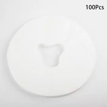 100 шт. подушка для лица СПА чехол одноразовый чехол для отверстия для лица нетканый чехол для подставки для лица белый