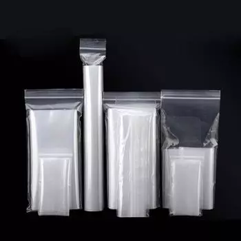 100 шт. полиэтиленовый пакет с длинной полосой, прозрачный утолщенный 0,16 мм, самозапечатывающийся мешок для хранения конфет, упаковочная сумка с дистанционным управлением 5x15cm