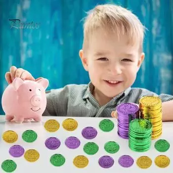 100 шт. популярные привлекательные ирландские праздничные монеты с защитой от царапин День Святого Патрика три цвета монеты реквизит сезонный декор