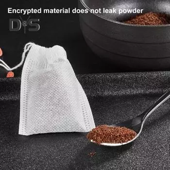 100 шт., портативные пакеты для диффузора чая, без BPA, практичные чайные травяные приправы, пустые фильтр-пакеты S 100pcs